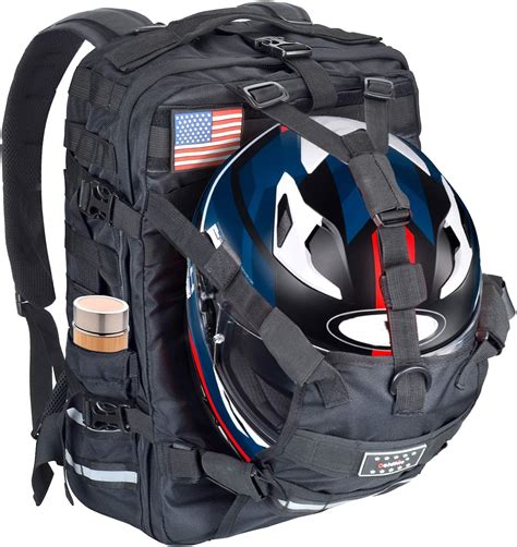 backpack for motorcycle helmet.